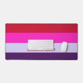 Motif de bandes rouge, rose et violet (Clavier et souris)