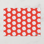 Motif de baseball moderne Invitations de fête de s (Dos)