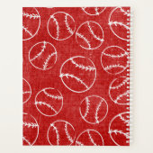 Motif de baseball Red Grunge (Dos)