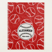 Motif de baseball Red Grunge (Devant)