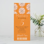 Motif de basket-ball moderne Invitation de style d (Debout devant)