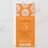 Motif de basket-ball moderne Invitation de style d (Devant)