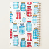 Motif de bocal Mason Gingham – Charme de cuisine c (Dos)