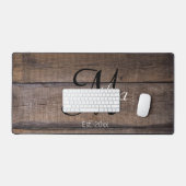 Motif de bois rustique Monogramme Nom du script An (Clavier et souris)