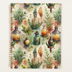 Motif de bouteilles d'apothicaire vintage