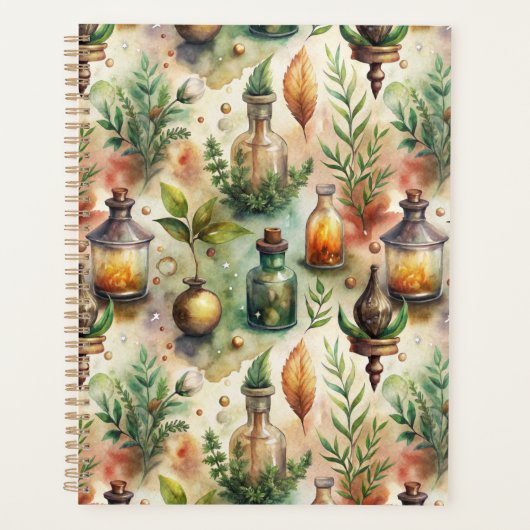 Motif de bouteilles d'apothicaire vintage (Devant)