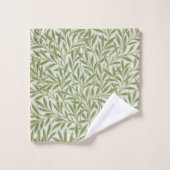 Motif de branches feuillues vertes  (Gant de toilette)