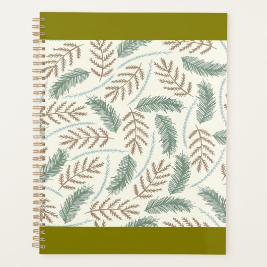 Motif de branches persistantes de pin et de cèdre (Devant)