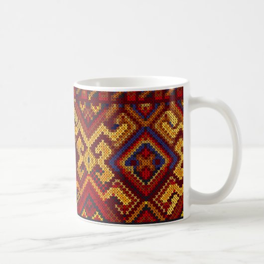 Motif de broderie au point de croix Mug (Droite)