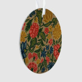 Motif de broderie florale au crewel vintage (devant)
