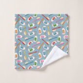 Motif de brosse à dents et de pâte dentifrice (Gant de toilette)