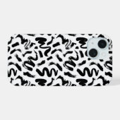 Motif de brosse à pinceau noir (Verso Horizontal)