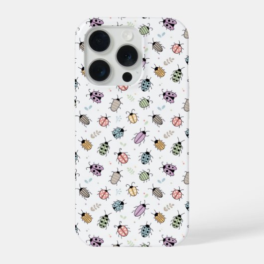 Motif de bugs colorés mignons (Verso)