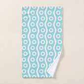 Motif de bulle moderne du milieu du siècle rétro (Serviette à main)