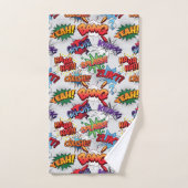 Motif de bulle Superhero (Serviette à main)