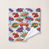 Motif de bulle Superhero (Gant de toilette)