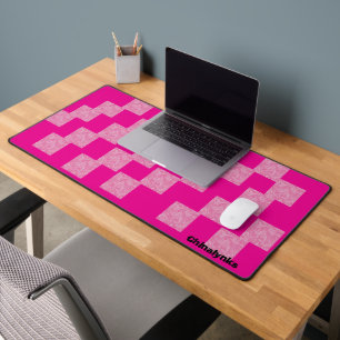 Motif de bureau en marbre rose