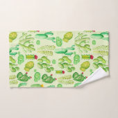 Motif de cactus à l'aquarelle (Serviette à main)