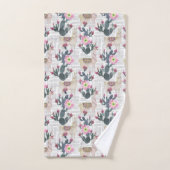 Motif de cactus d'aquarelle (Serviette à main)