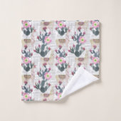 Motif de cactus d'aquarelle (Gant de toilette)