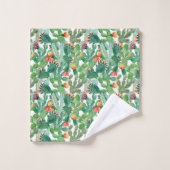 Motif de cactus d'aquarelle (Gant de toilette)