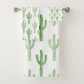 Motif de cactus d'aquarelle (En situation)