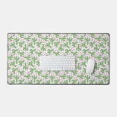 Motif de cactus et de fleurs roses (Clavier et souris)