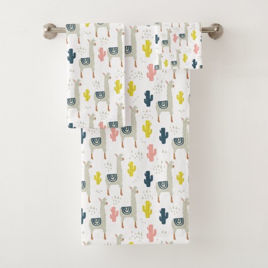 Motif de cactus et de lamas (En situation)