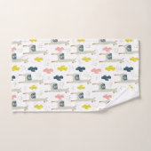 Motif de cactus et de lamas (Serviette à main)