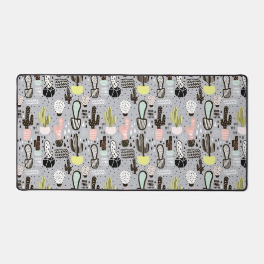 Motif de cactus texturés à la main (Recto)