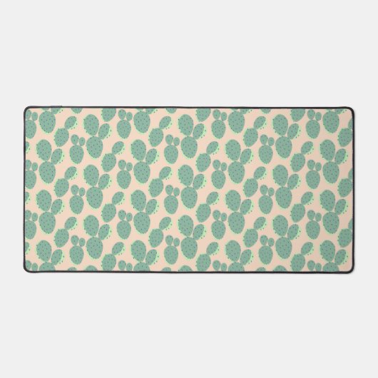 Motif de cactus vert et rose (Recto)