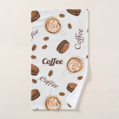 Motif de café (Serviette à main)