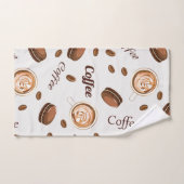 Motif de café (Serviette à main)