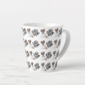 Motif de café Latte Mug (Angle droit)