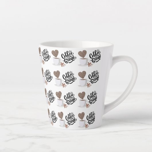 Motif de café Latte Mug (Droite)