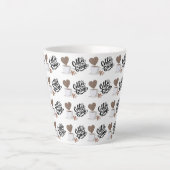 Motif de café Latte Mug (Devant)