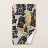 Motif de caméra Vintage voyage (Serviette à main)
