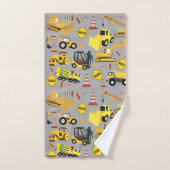 Motif de camions de construction (Serviette à main)