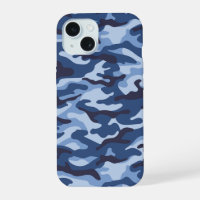 Motif de camouflage bleu foncé