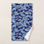 Motif de camouflage bleu marine (Serviette à main)