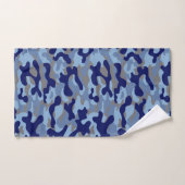 Motif de camouflage bleu marine (Serviette à main)