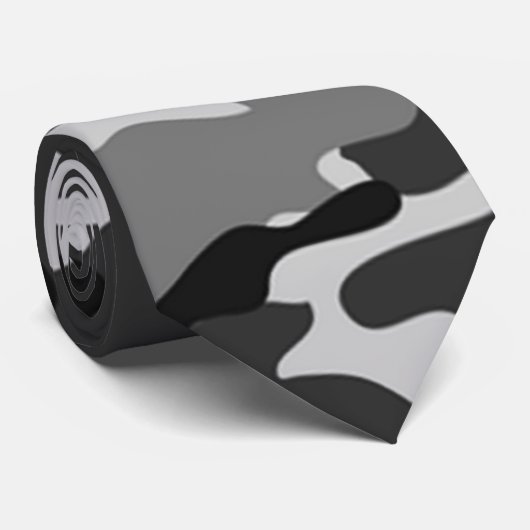 Motif de camouflage gris Cravate (Roulé)