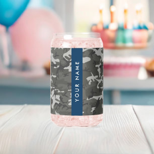 Motif de camouflage gris, Votre nom, Personnaliser