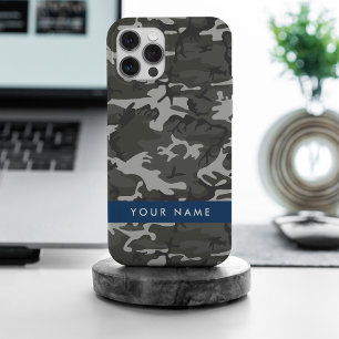 Motif de camouflage gris, Votre nom, Personnaliser