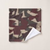 Motif de camouflage militaire Abstrait (Gant de toilette)