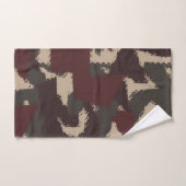 Motif de camouflage militaire Abstrait (Serviette à main)