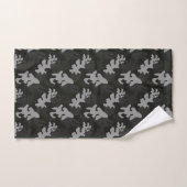 Motif de camouflage noir (Serviette à main)