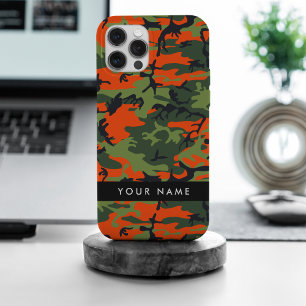 Motif de camouflage orange, Votre nom, Personnalis