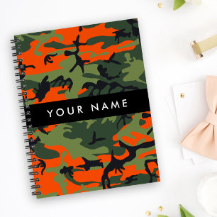 Motif de camouflage orange, Votre nom, Personnalis