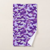 Motif de camouflage violet moderne (Serviette à main)